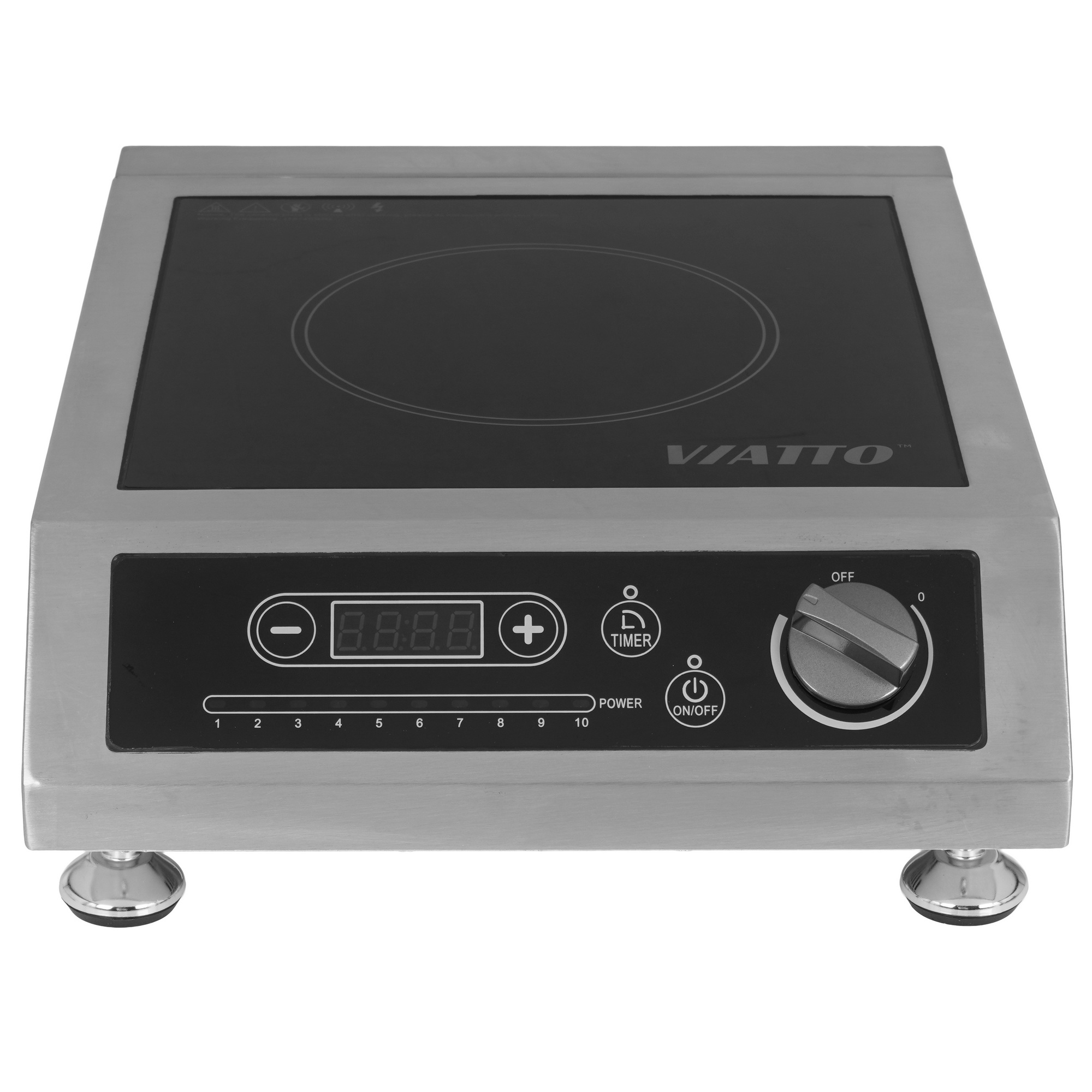 9909607 Плита компактная электрическая VIATTO VA‑IC3520PRO серебристый STDN-0018843 - Вид №1