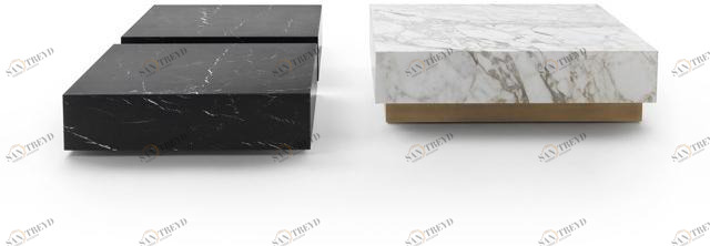 Marelli Низкий квадратный мраморный журнальный столик sun-id-1384223