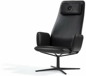 Blå Station Кожаное кресло с высокой спинкой Dundra O75as