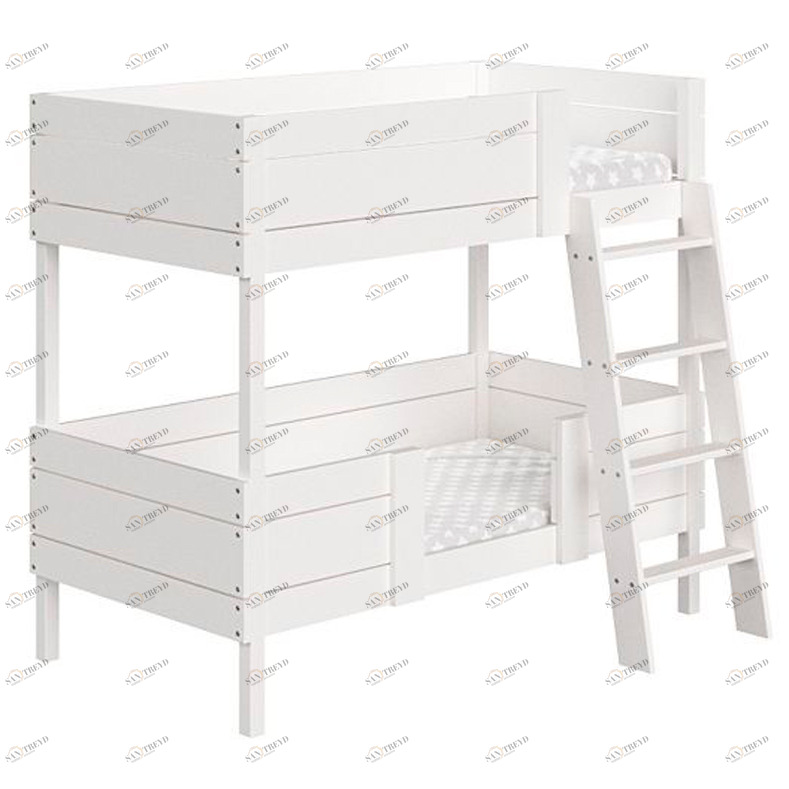 Кровать двухъярусная Home basic M 80х160 см белая ELLIPSE ELLIPSE HOME 351751 Белый Santreyd 