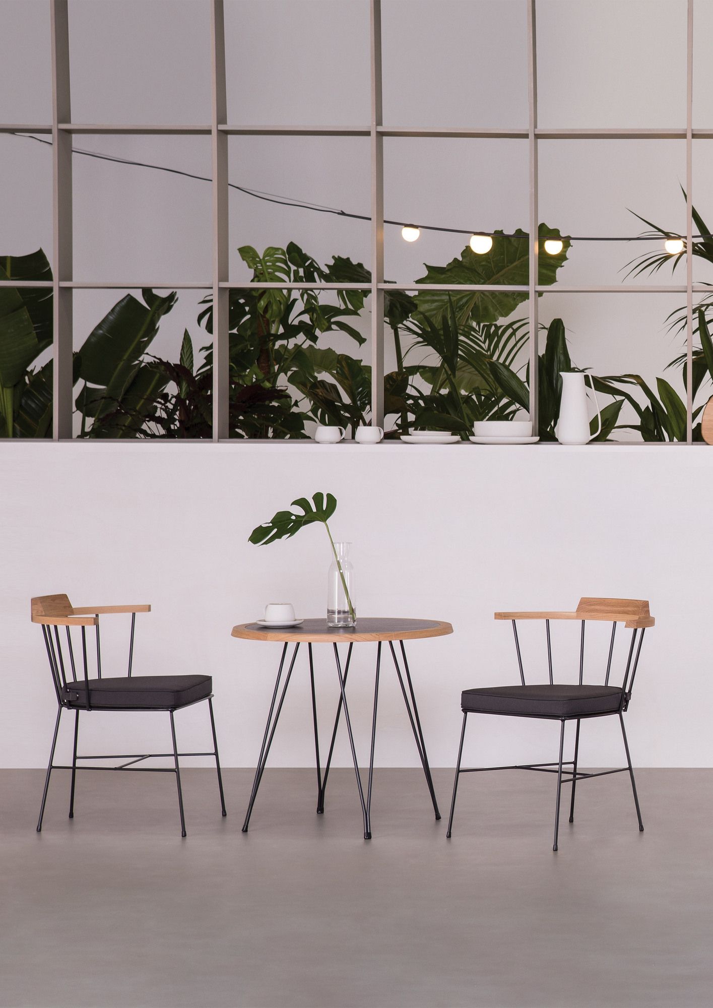 Стальной стул с порошковым покрытием с подлокотниками Vergés Mim ARCH-00142955 - Вид №9