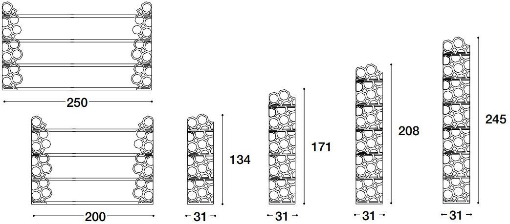 VOLPI Открытый книжный шкаф Luigi volpi Lv-26002 - Вид №1