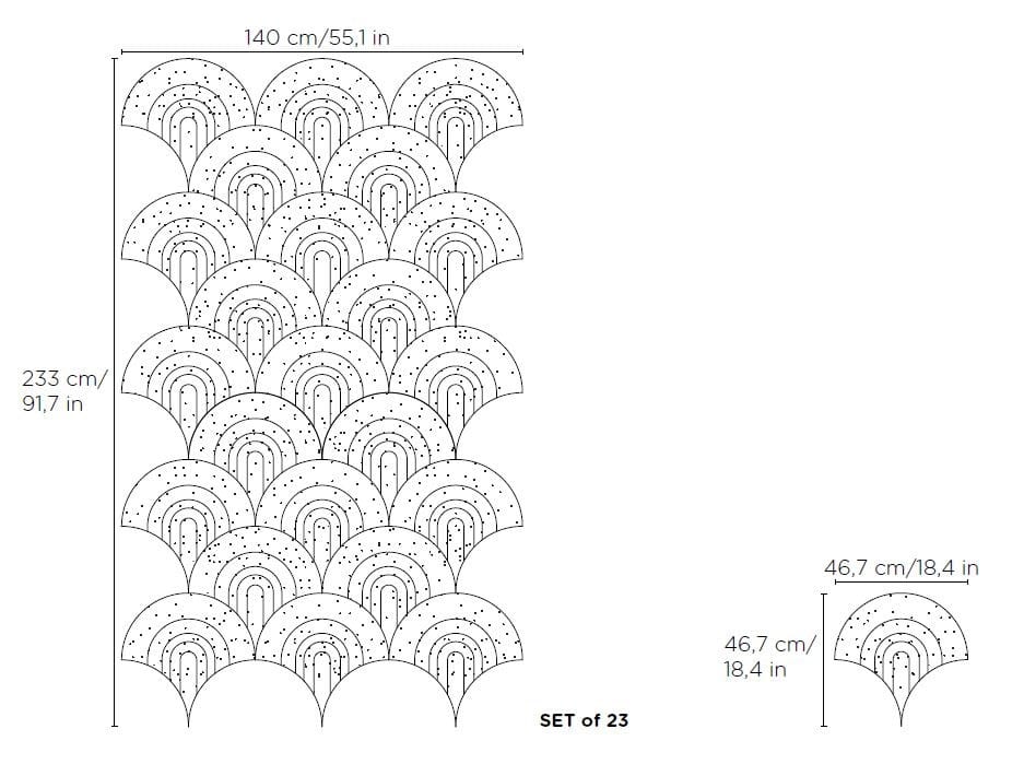 Акустическая панель Slalom ДИЗАЙН ФОРМЫ ИЗ ВОЙЛОКА ARCH-00075276 - Вид №2