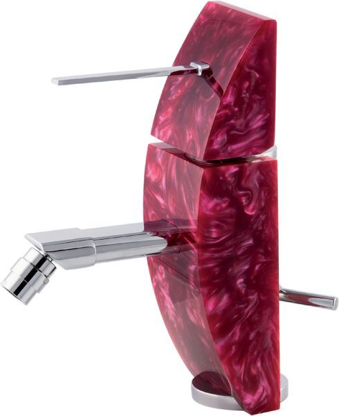 7360-200 Mariner Eau de Mariner, однорычажный смеситель для биде с донным клапаном, цвет белый жемчуг 