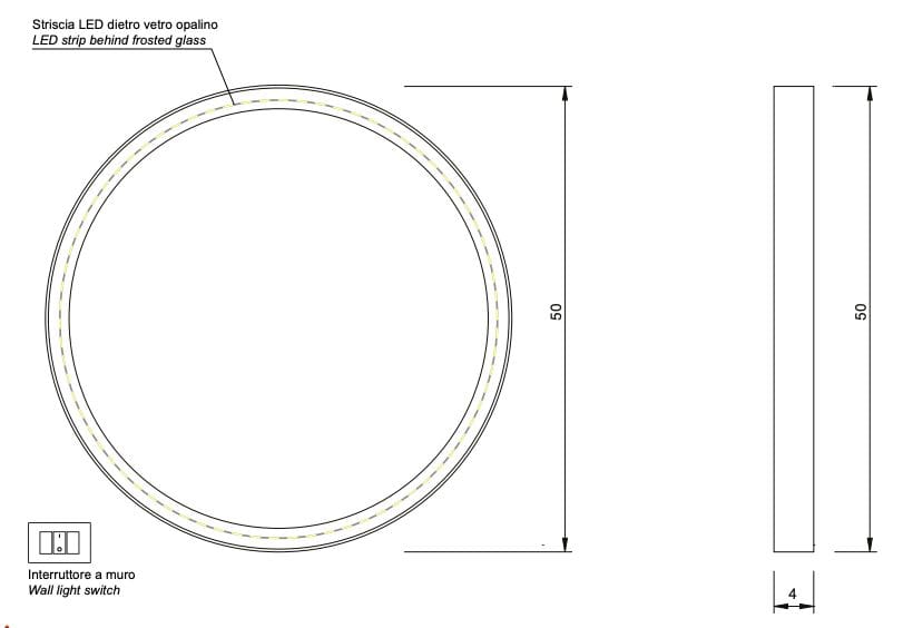 Круглое зеркало со встроенным освещением Nic Pastille ARCH-00054053 - Вид №3