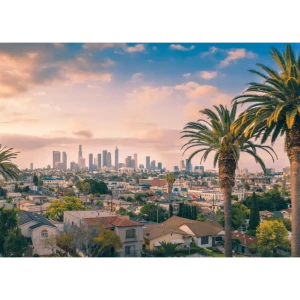 Картина на стекле Город Ангелов 50х70 см