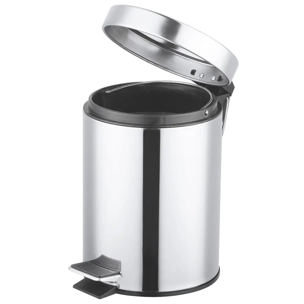 Контейнер для мусора для ванной KONSENSA Терни 3 л нержавеющая сталь цвет хром STLM-2024950 - Вид №3
