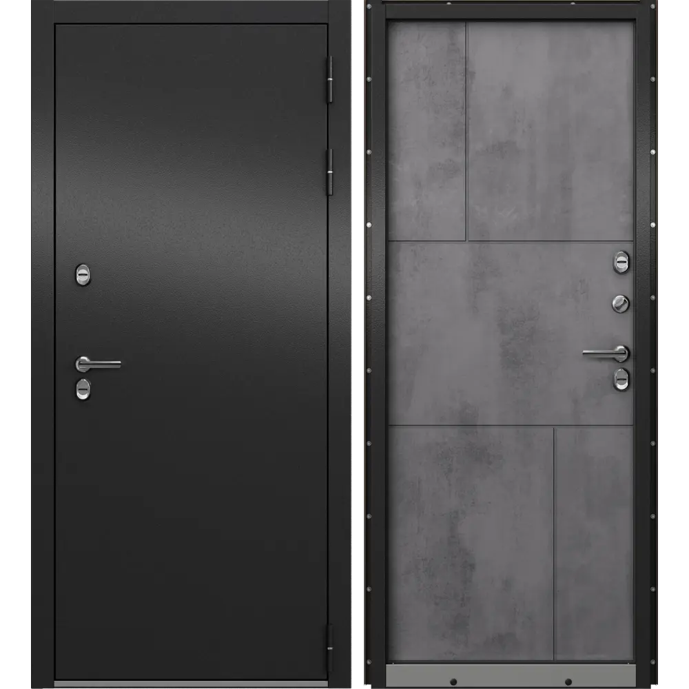 Дверь входная металлическая Крепыш 88x205 см правая темный 89382941 STLM-2002196 МАСТИНО  - Вид №1