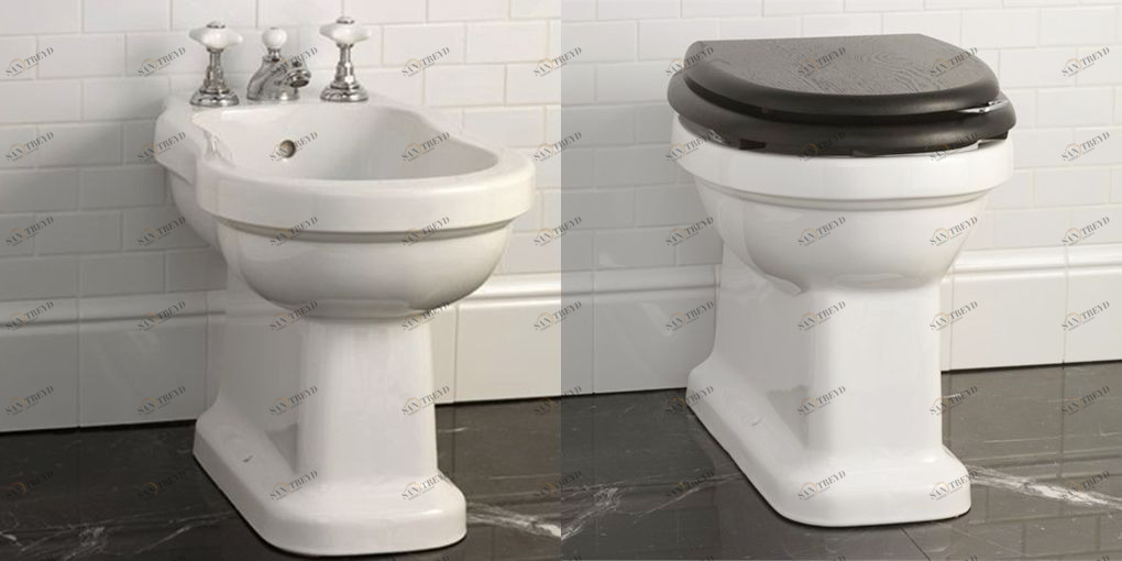 IBWCBLUESBTW Приставной унитаз напольный Белый Devon&Devon BLUES Италия