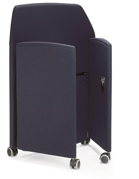 FANTONI Складное кресло для конференций из ткани с подлокотниками Seating system sun-id-1454555 - Вид №2