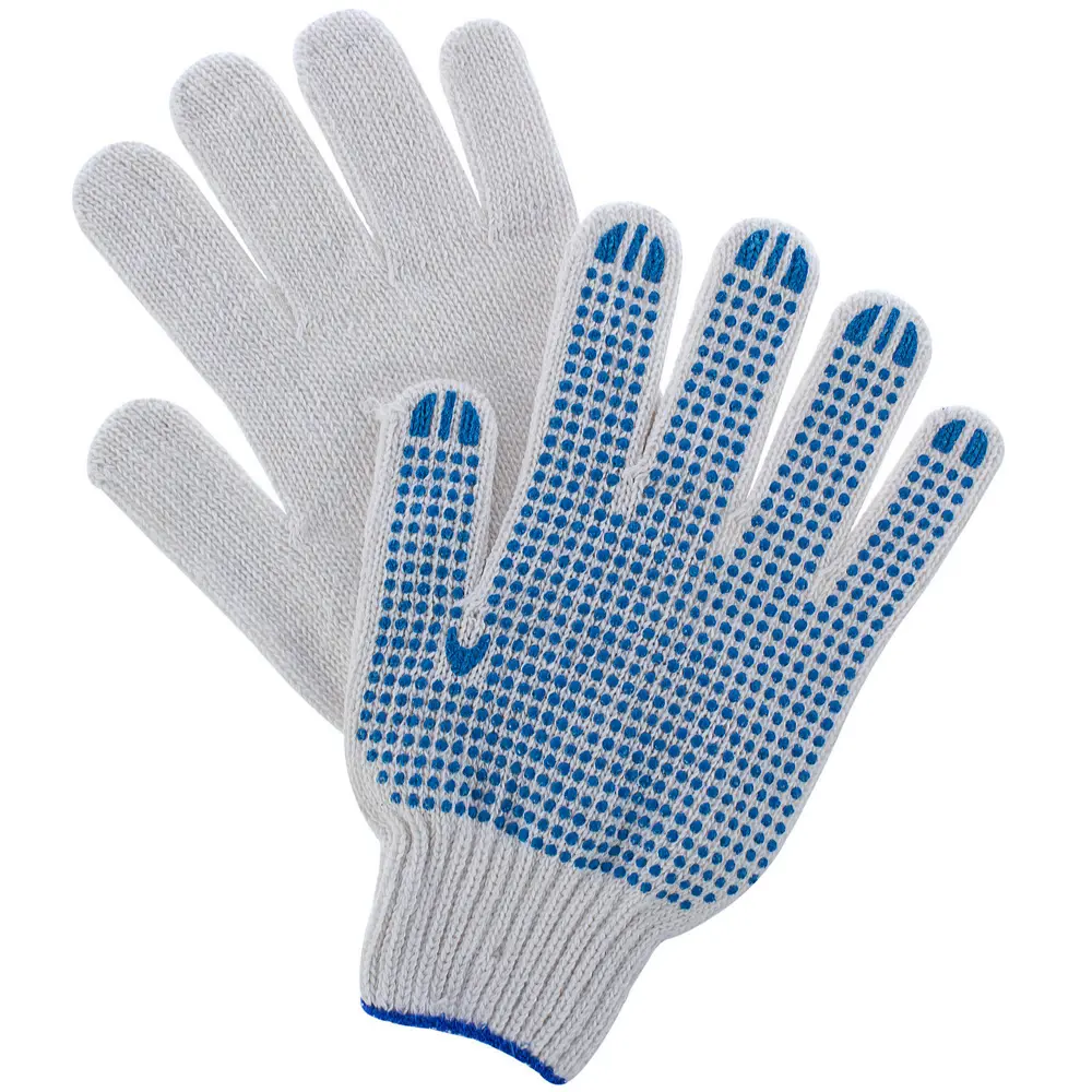 Перчатки хлопчатобумажные с ПВХ Ultima размер 7 / S SP950107 STLM-2208652