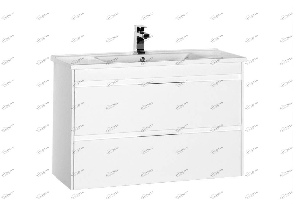 Тумба с раковиной Aquanet Тулон 100 белый 0018339600182321