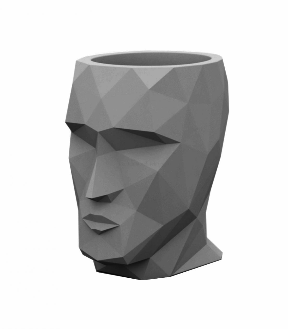 070320 Кашпо матовое антрацит 70см Vondom Adan - Вид №2