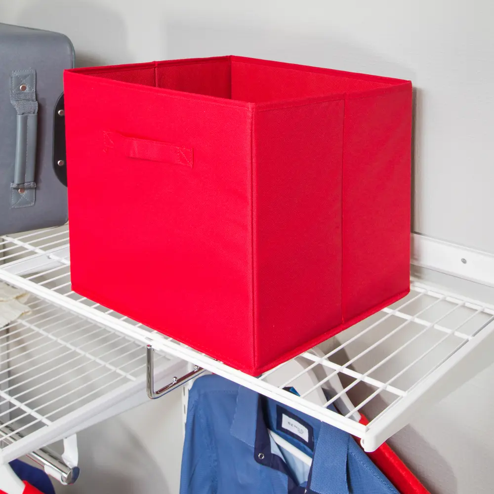 Короб Spaceo 310x310x310 мм, 29.7 л, полиэстер, цвет красный STLM-2108467 - Вид №2