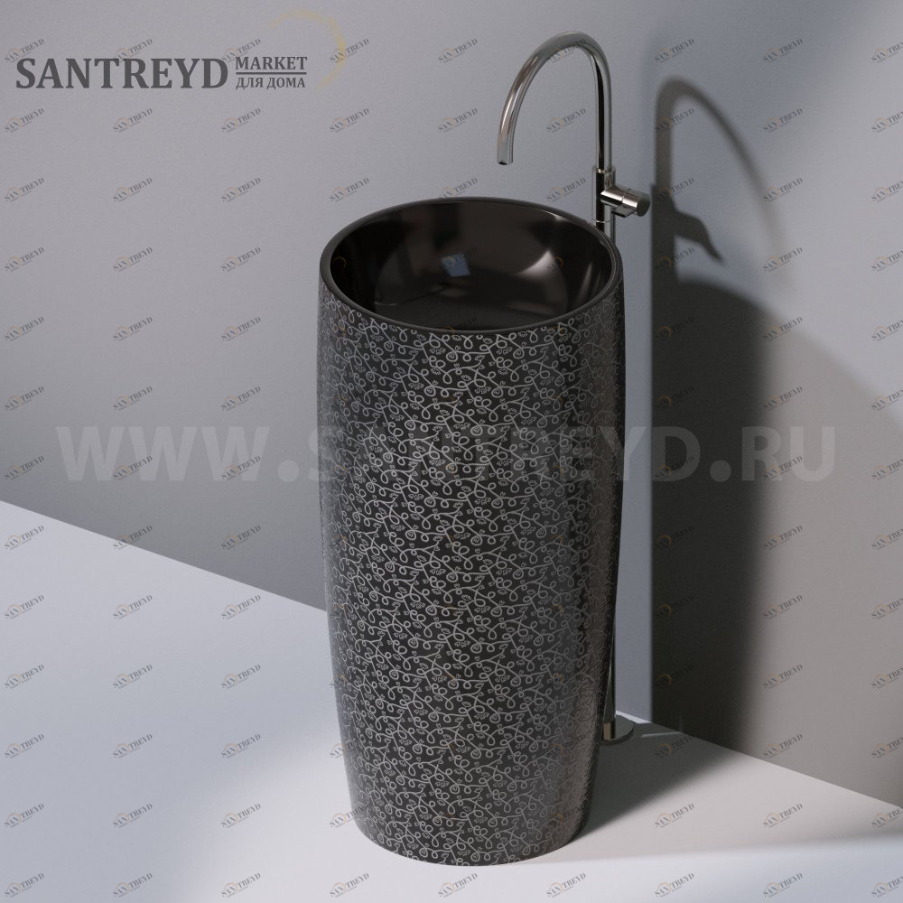 L103T0R0VT.401 Напольная раковина стоящая круглая A. e T. Italia PILLAR AeT ITALIA