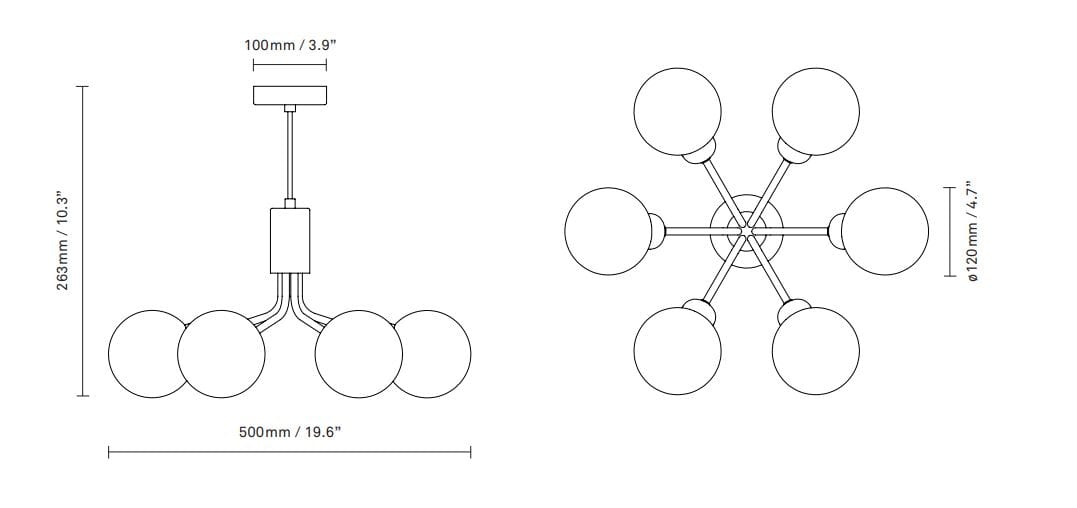 Стеклянный подвесной светильник Nuura Apiales ARCH-00092721 - Вид №7