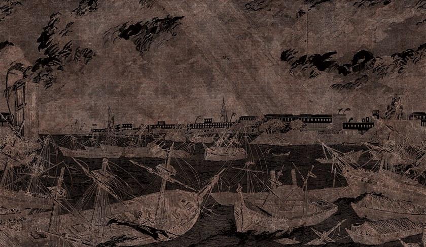 Inkiostro Bianco Сусальное золото обои с пейзажами Goldenwall 2020 Inkcspr2001,2 - Вид №2