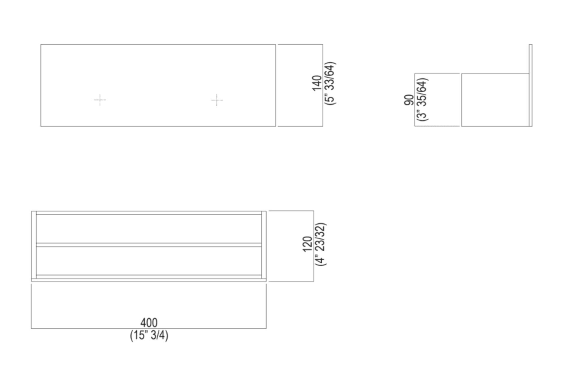 Алюминиевый держатель для полотенец Agape Sen ARCH-00137003 - Вид №3