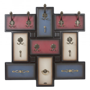 11529 Вешалка настенная Пандора 9 Орех Mix BOGACHO