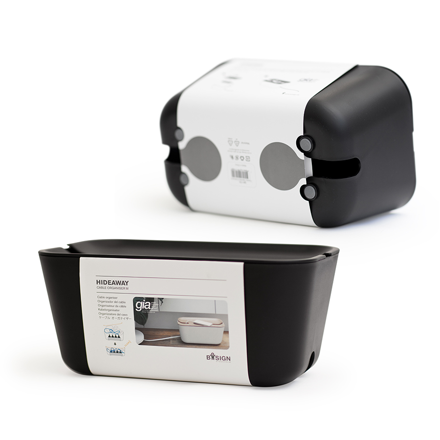 Органайзер черный для проводов средний Hideaway BOSIGN  00-3872108 Черный  - Вид №3