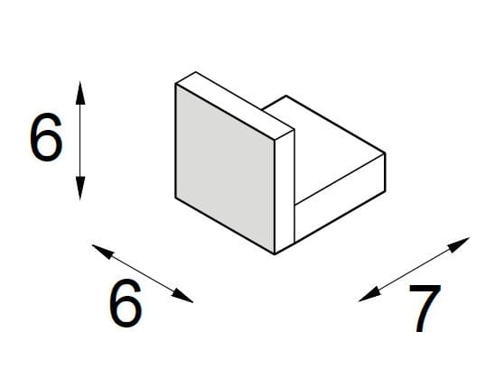 Стеклянная настенная вешалка ARTELINEA Kubik ARCH-00108960 - Вид №2