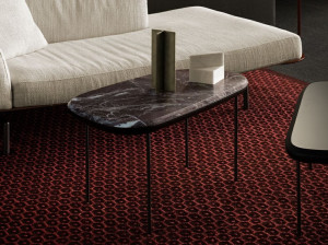 Мраморный низкий журнальный столик