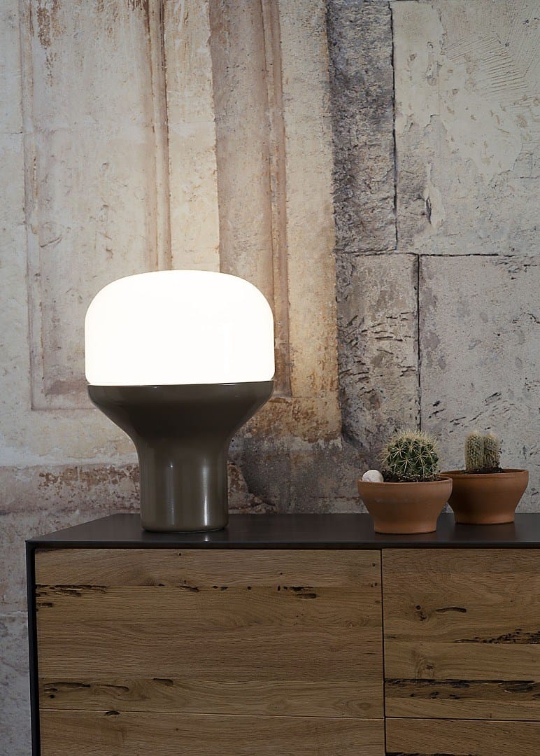 Алюминиевая и стеклянная светодиодная настольная лампа Martinelli Luce DELUX ARCH-00021742 - Вид №2