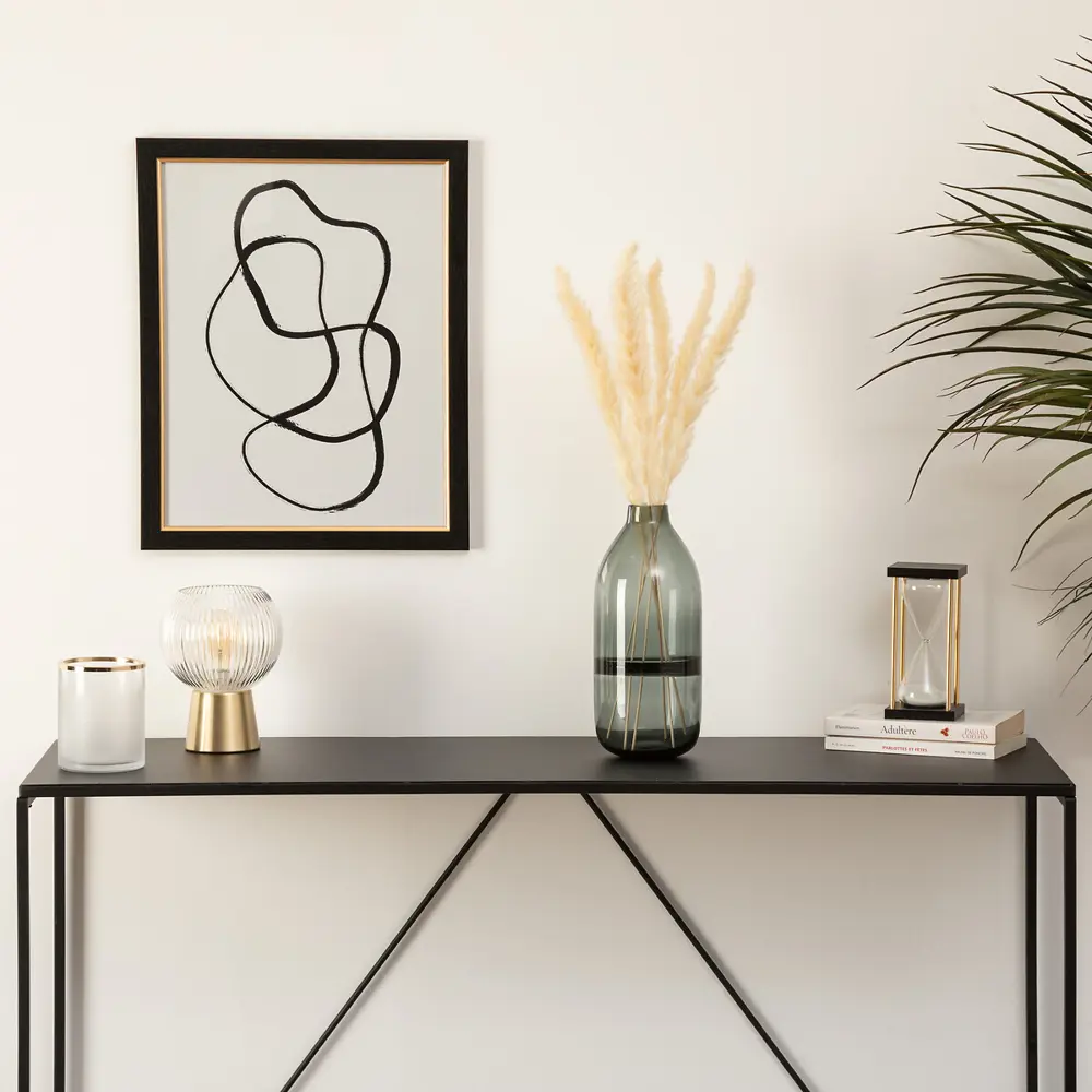 Ваза Line Shine VST-0232 стекло серая 30 см Atmosphera STLM-2018566 - Вид №2