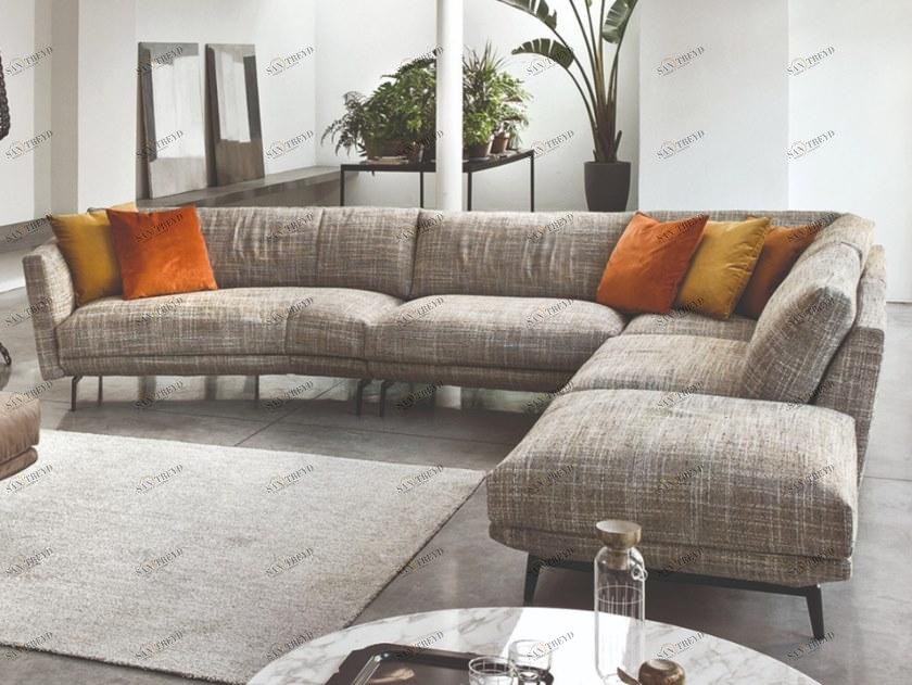 CTS SALOTTI 5-местный угловой диван из ткани Urban sun-id-1360766