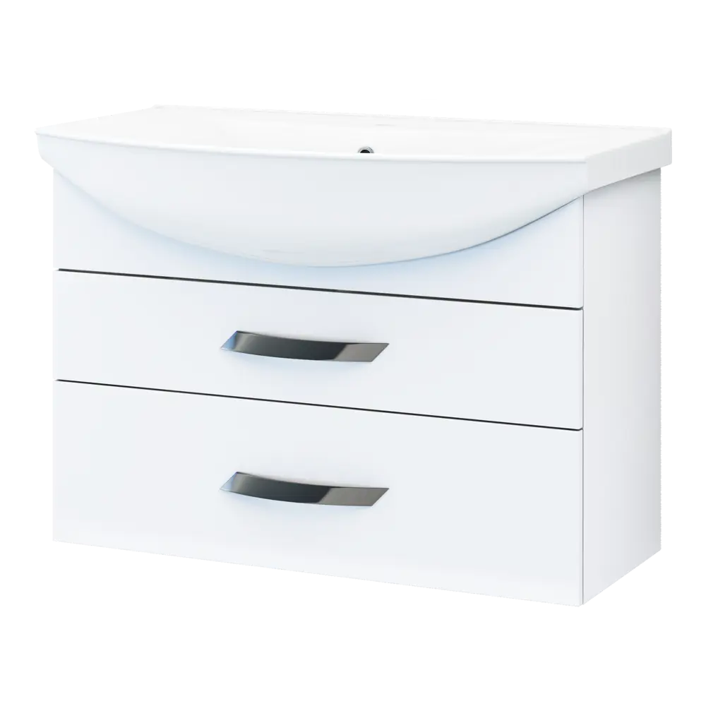 Тумба под раковину Vigo Moss подвесная 85 см, цвет белый STLM-2039098 - Вид №1