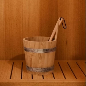 Ковш и ведро для сауны