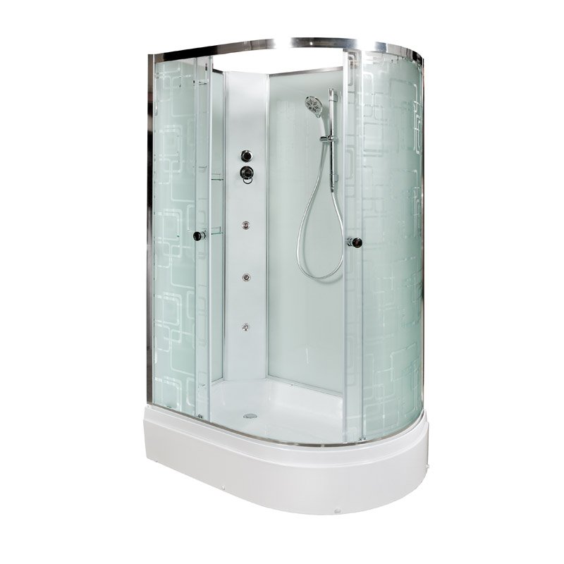 Душевое ограждение С 09 Душевое ограждение DETO Серия С ЕМ2712 L  N с гидромассажем (гм.)