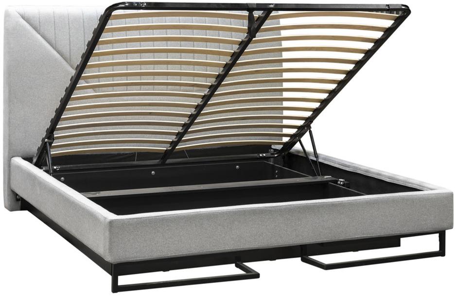 30644 Кровать с ортопедическим основанием и ящиком 1.4 Loft Alberta Браун R-HOME 401720455h_Браун - Вид №3