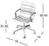 AP Factor Офисный стул 5 спиц с подлокотниками Nebraska sun-id-1373583 - Вид №3