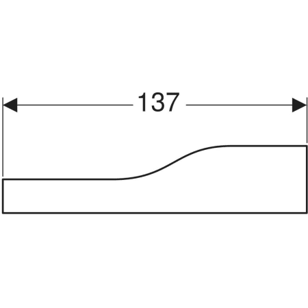 430310304 Фронтальная декоративная панель Geberit Bambini для детской раковины, для трех смесителей для раковины, более низкая раковина слева Geberit  - Вид №3