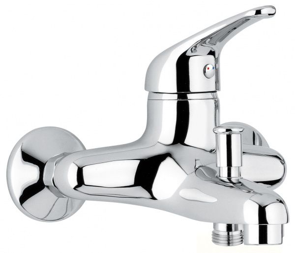 9001NO Смеситель Ambra с ручным душем для ванной, цвет черный-золото EMMEVI