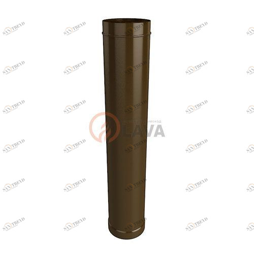 Труба-сэндвич LAVA 115/180 мм. 1 м. коричневый (8017) 4319