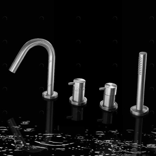 Смеситель набортный для ванны KITTXCV4T_IXS Geda Nextage Toox KITTXCV4TIXS