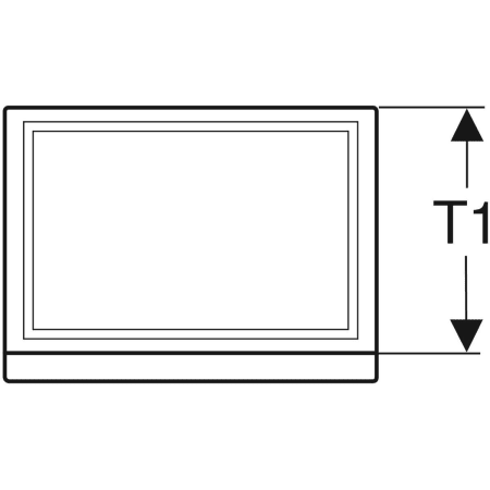 869048000 Шкафчик для раковины Geberit Renova Plan, с одной дверью Geberit  - Вид №2