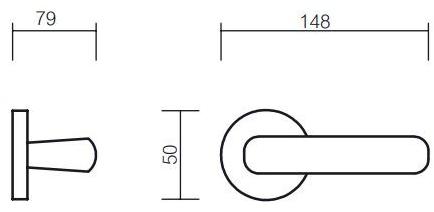 Pasini Ручка из латуни на розетке Calypso 3061 - Вид №3