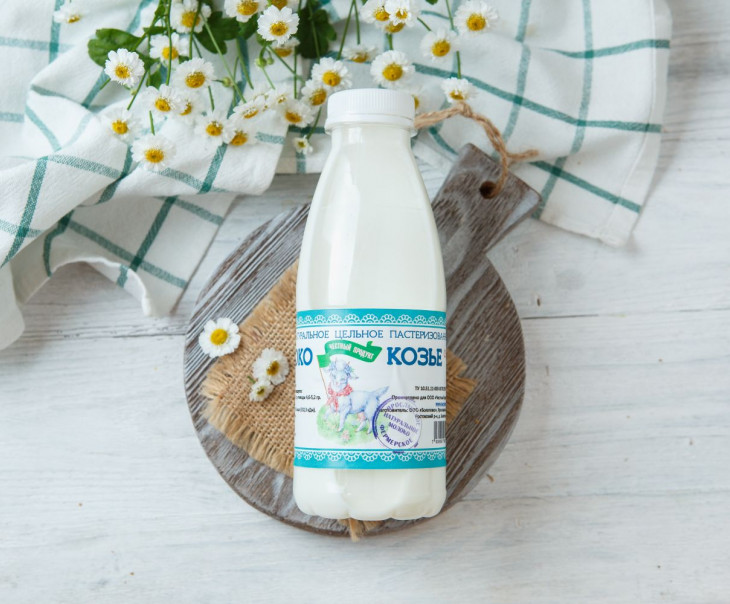 3545 Молоко козье цельное 4,6 - 4,9% Вкусляндия 