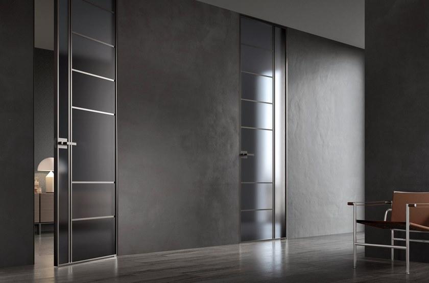 BLUINTERNI Распашная стеклянная дверь Quadro-line sun-id-1473614 - Вид №2