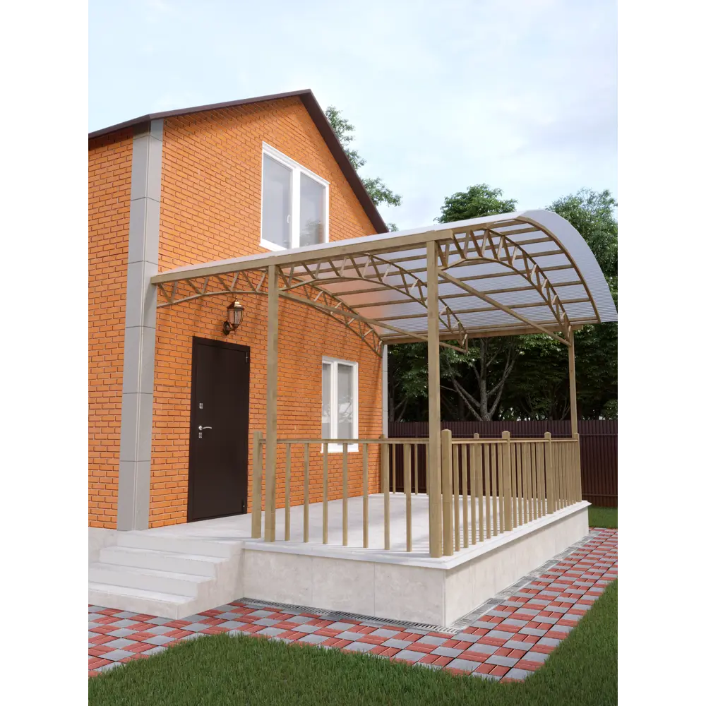 Поликарбонат сотовый Киви 8 мм 1.05x2 м прозрачный STLM-2020470 - Вид №3