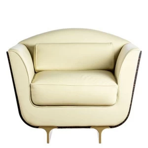 Кресло белое объемное Emozioni UNICO ДИЗАЙНЕРСКИЕ 249055 Белый