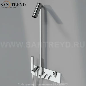 Душевая система с диспенсером для мыла ARUB0940NS SQUARE хромированная