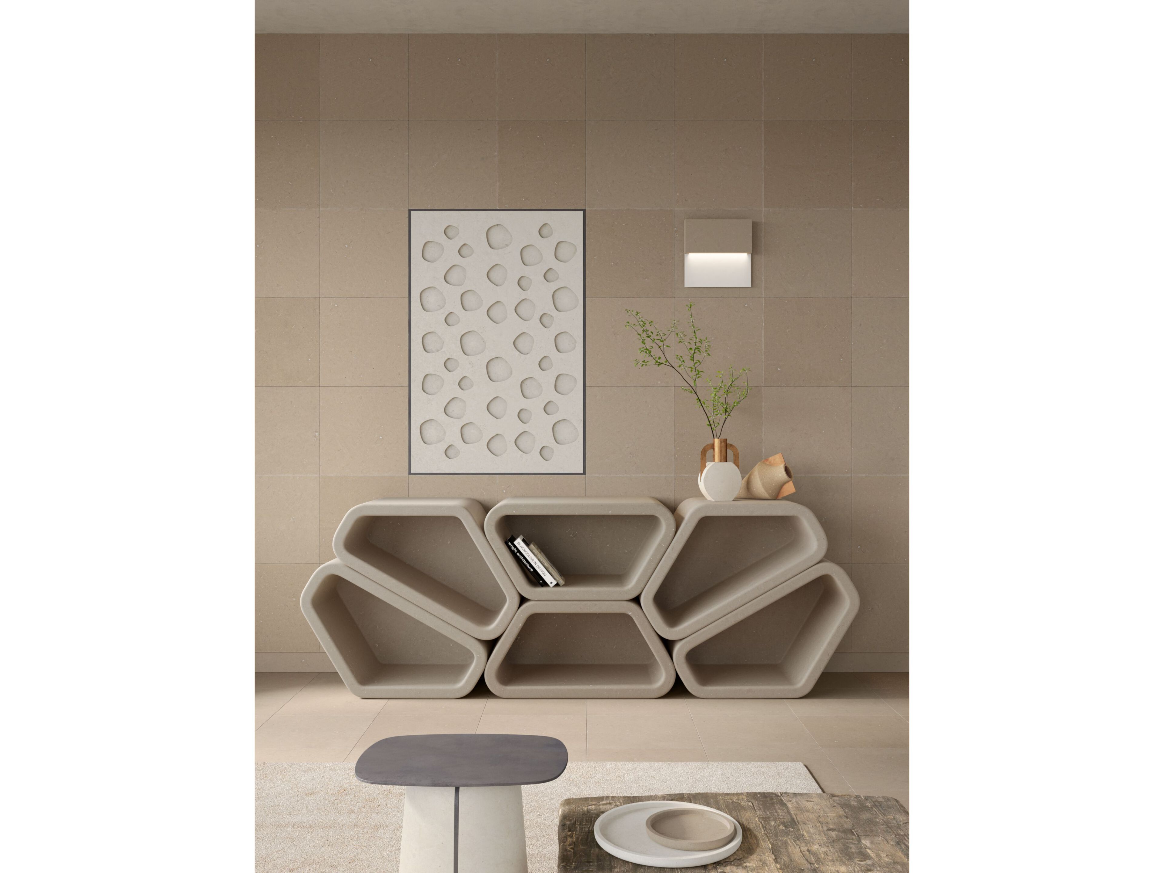 Секционный книжный шкаф из камня Лечче PIMAR Messàpo ARCH-00131883 - Вид №4