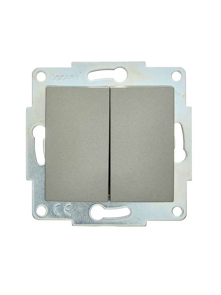 ASTI Выключатель двойной платина механизм LEZARD 7081-3588-101 - Вид №1