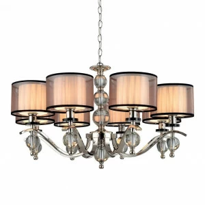 Подвесная люстра Omnilux Piattelli OML-86203-08 OMNILUX ДИЗАЙНЕРСКИЕ, PIATTELLI 220284 Черный