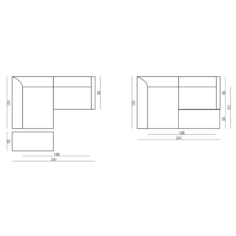 Диван угловой John, левосторонний, светло-бирюзовый Sits S1261 - Вид №10