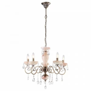 Подвесная люстра Arte Lamp Onyx Red A9591LM-5AB ARTE LAMP ДИЗАЙНЕРСКИЕ, ONYX 056598 Розовый